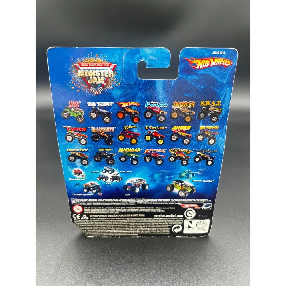 Hot Wheels Monster Jam Aftershock Official Monster Truck Series 2006 Blue J3151